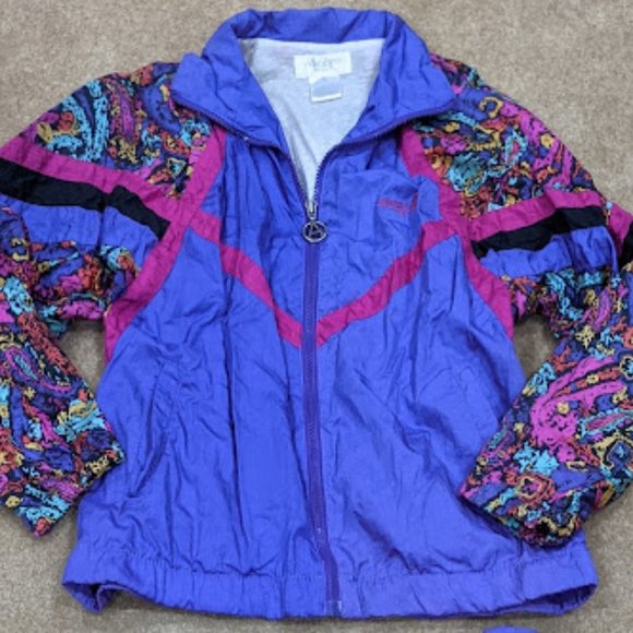 Adolfo Sport Retro Purple Track Suit - Picture 3 of 9